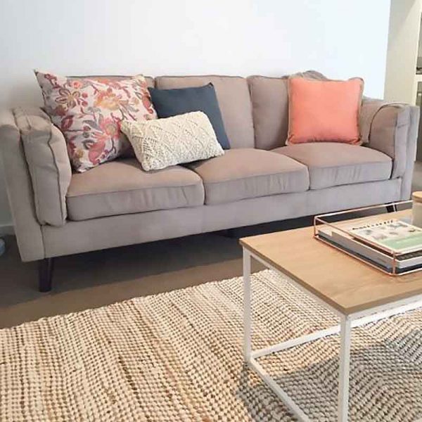 Cozy and Soft Sofa with Pillows - Click on Rentals