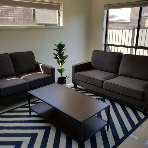 Apartment 2 Seater Fabric Lounge Suite 2 - Click on Rentals
