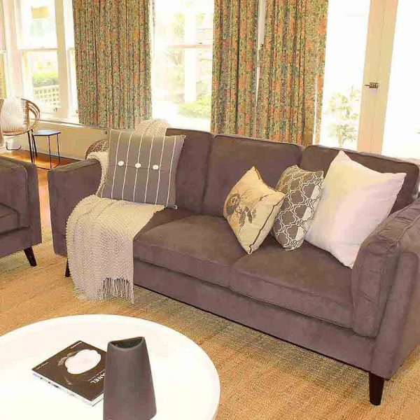 Margaret Plush 3 + 2 Seater Fabric Lounge Suite