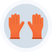 Gloves Icon - Click On Rental