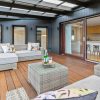Avalon 3 Piece Outdoor Lounge with Chaise & Coffee Table - Image 2