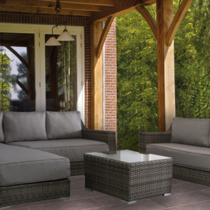 Avalon 3 Pce Outdoor Lounge with Chaise & Coffee Table