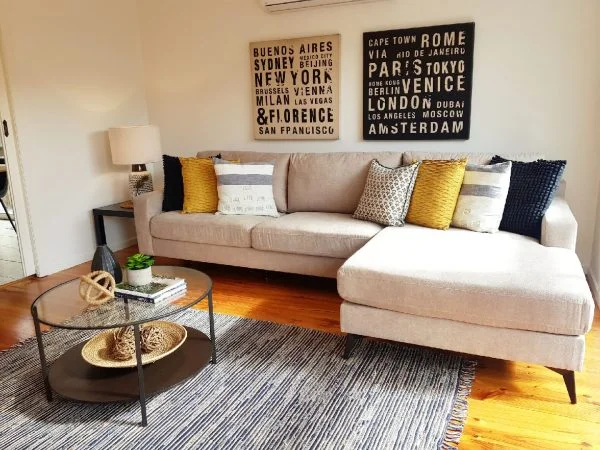 Woodbridge 3 Seater Lounge Suite & Chaise - Click on Rentals