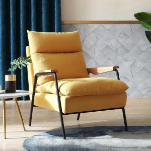 Marley Arm Chair with Timber Armrests
