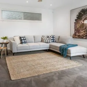 Cooper 3 Seater Fabric Lounge Suite with RH Chaise