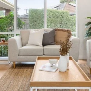 Emerson Fabric 2 Seater Lounge Suite