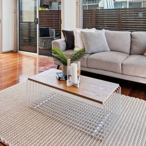 Ola Wood & Wire Coffee Table