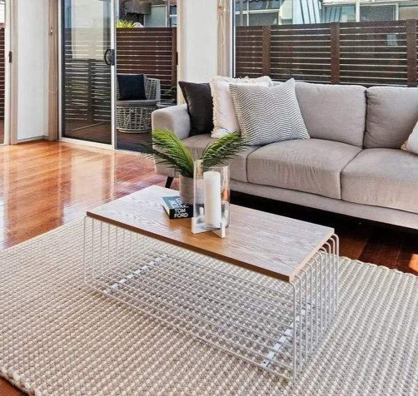 Ola Wood & Wire Coffee Table