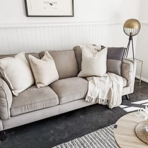 Margaret Plush 3 Seater Fabric Lounge Suite