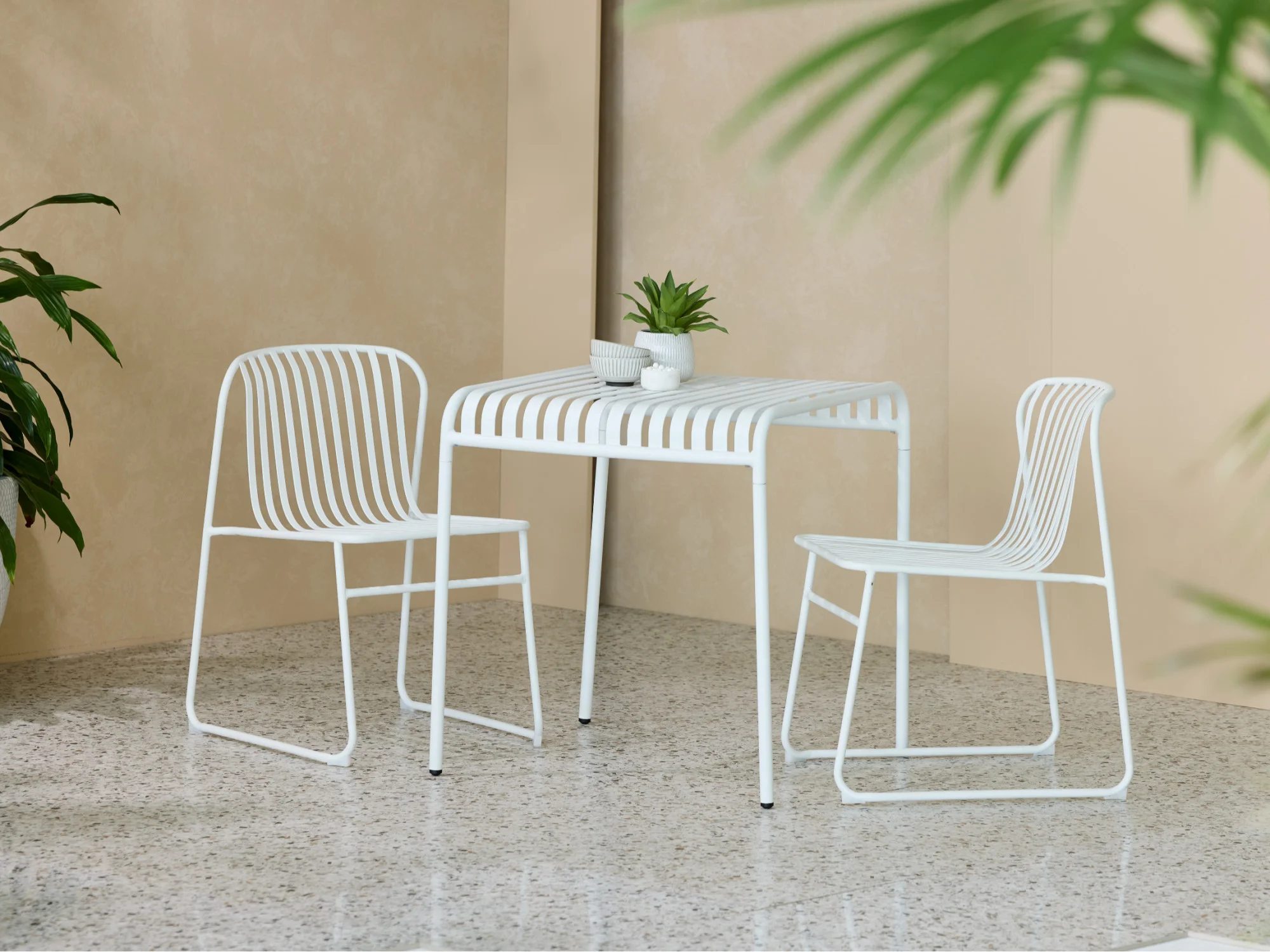 Swiss Outdoor Dining Table with Chairs