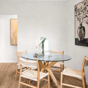 Doreen Glass 5 Piece Dining Setting