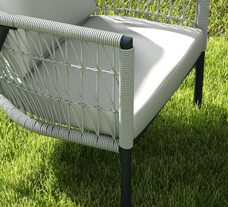 Atlas 4 Piece Outdoor Lounge Set - Image 3